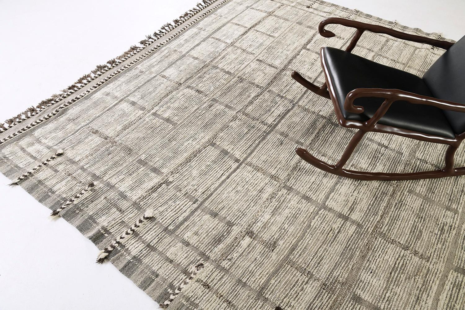 Oujda is a handwoven luxurious wool rug with timeless embossed detailing. In addition to its excellent pile weave, Oujda has a lovely design that brings a lustrous texture and contemporary feel to one's space. Mehraban's Atlas collection is noted