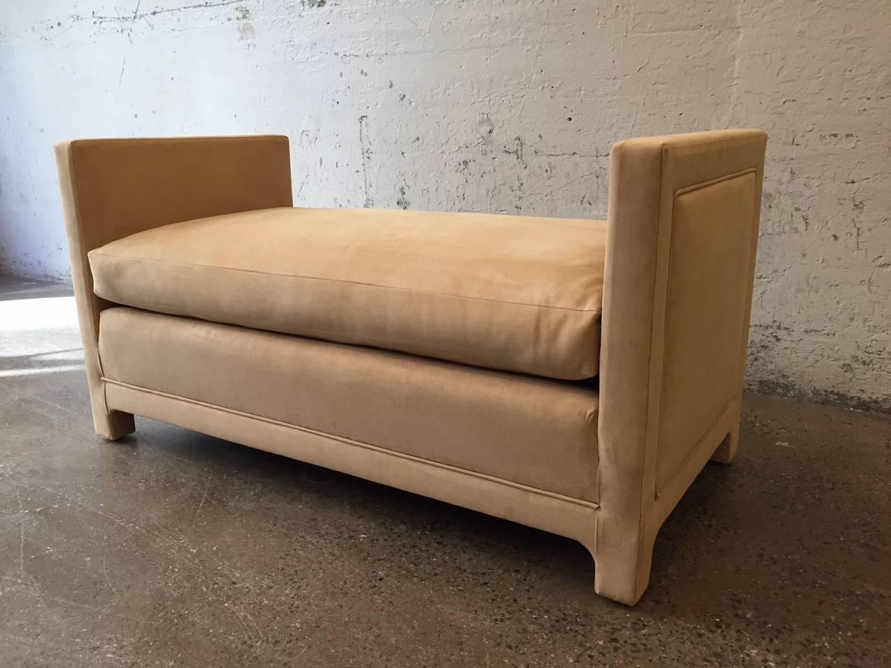 Mid-Century Modern Flavor Custom Originals Oversized Bench For Sale