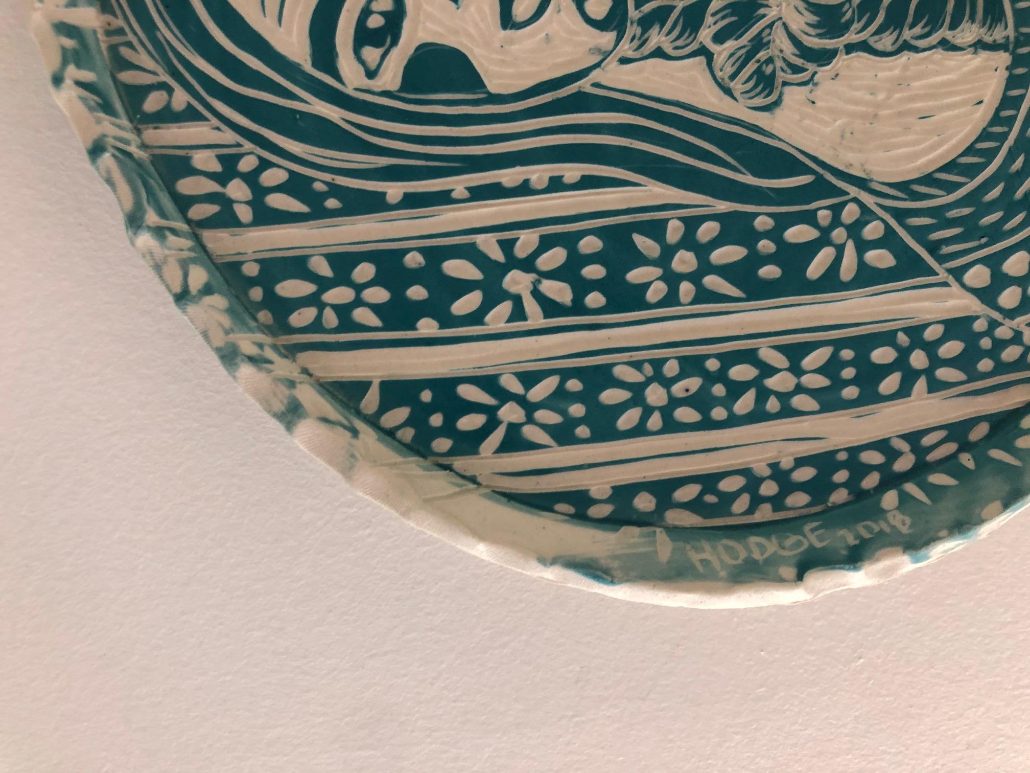 Our History Here, 2018, Carved Porcelain Plate 2