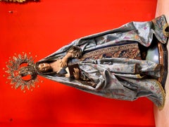 Our Lady of Sorrows “Head and Legs” with Silver Crown Period: 19th Century