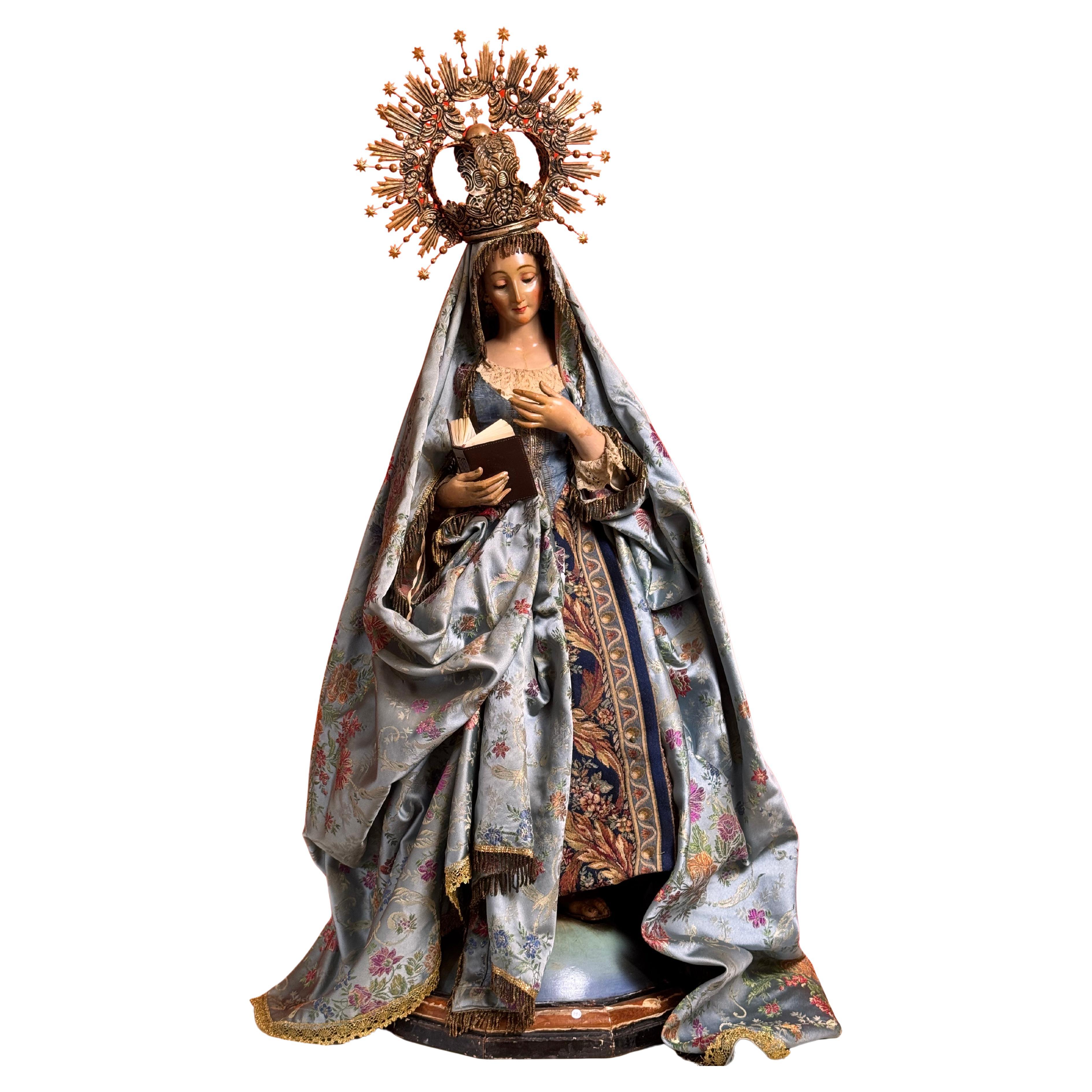 Schmerzensmutter "Kopf und Beine" mit Silberkrone Periode: 19. Jahrhundert