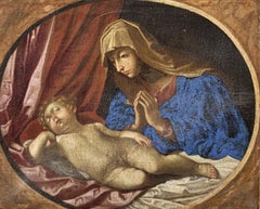 Notre Dame avec l'Enfant Jésus École italienne du 18e siècle