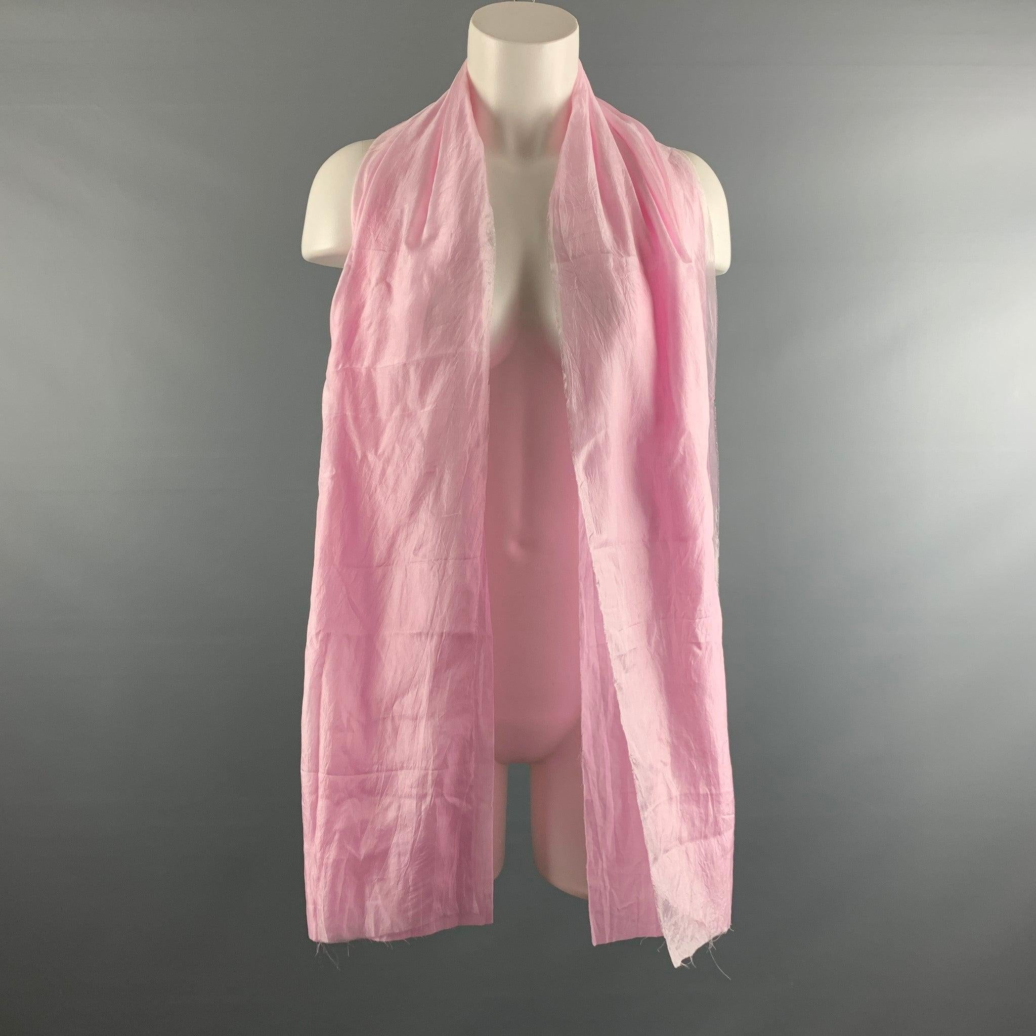 Women's OUR LEGACY Pink Solid Cotton / Silk Scarves For Sale