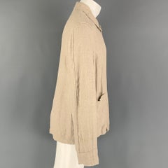 OUR LEGACY  Size 36 Oatmeal Herringbone Linen Patch Pockets Jacket