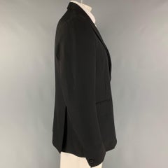 OUR LEGACY Size 44 Black Virgin Wool Notch Lapel Sport Coat