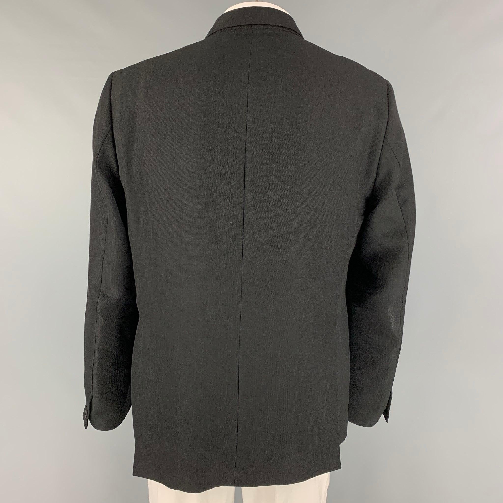 OUR LEGACY Size 44 Black Virgin Wool Notch Lapel Sport Coat In Good Condition For Sale In San Francisco, CA