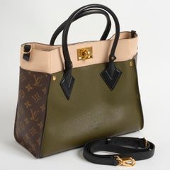 Our Louis Vuitton 'On My Side' Handbag in Laurier Green; Toffee Latte Beige
