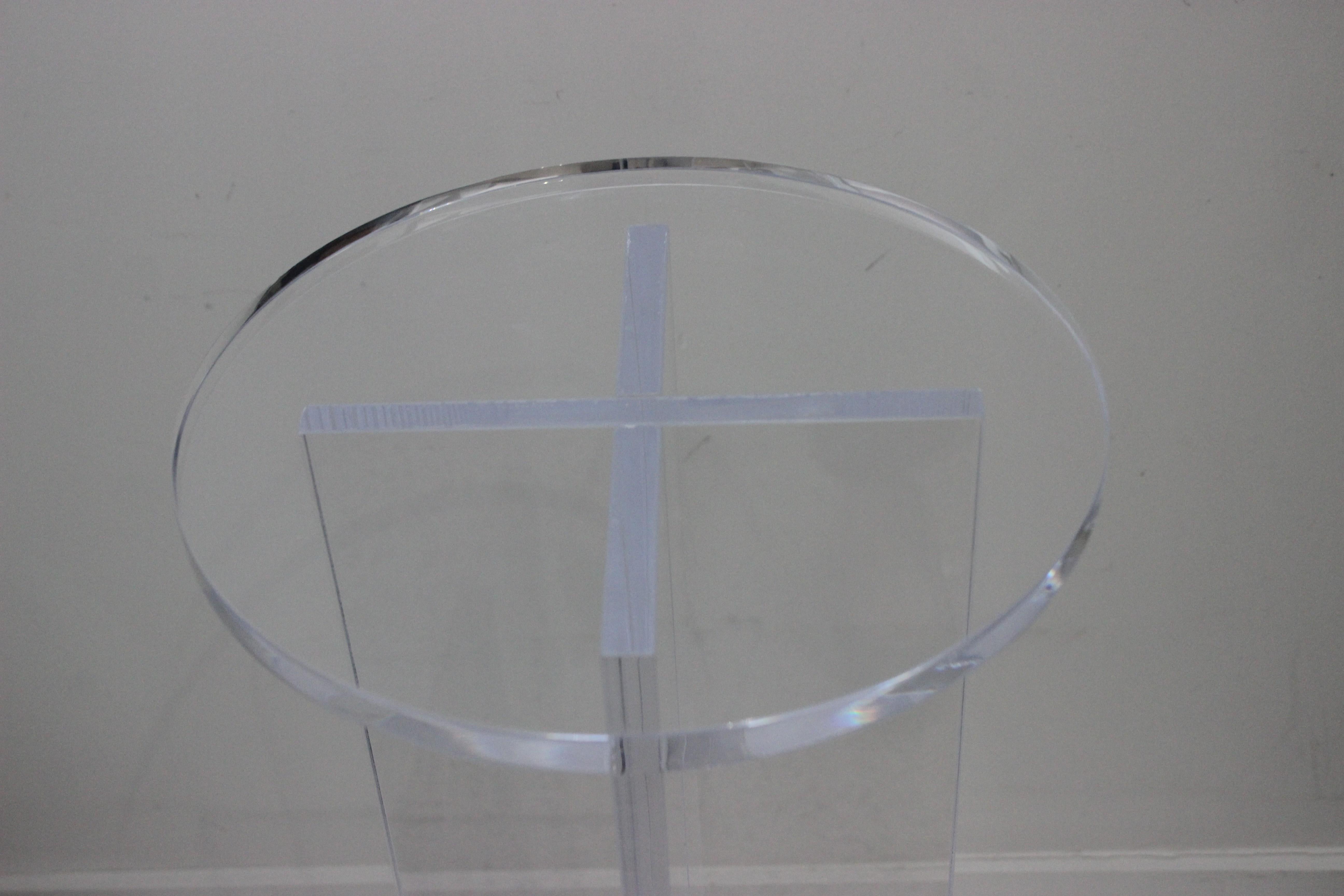 Lucite Pedestal by Iconic Snob Galeries For Sale 5