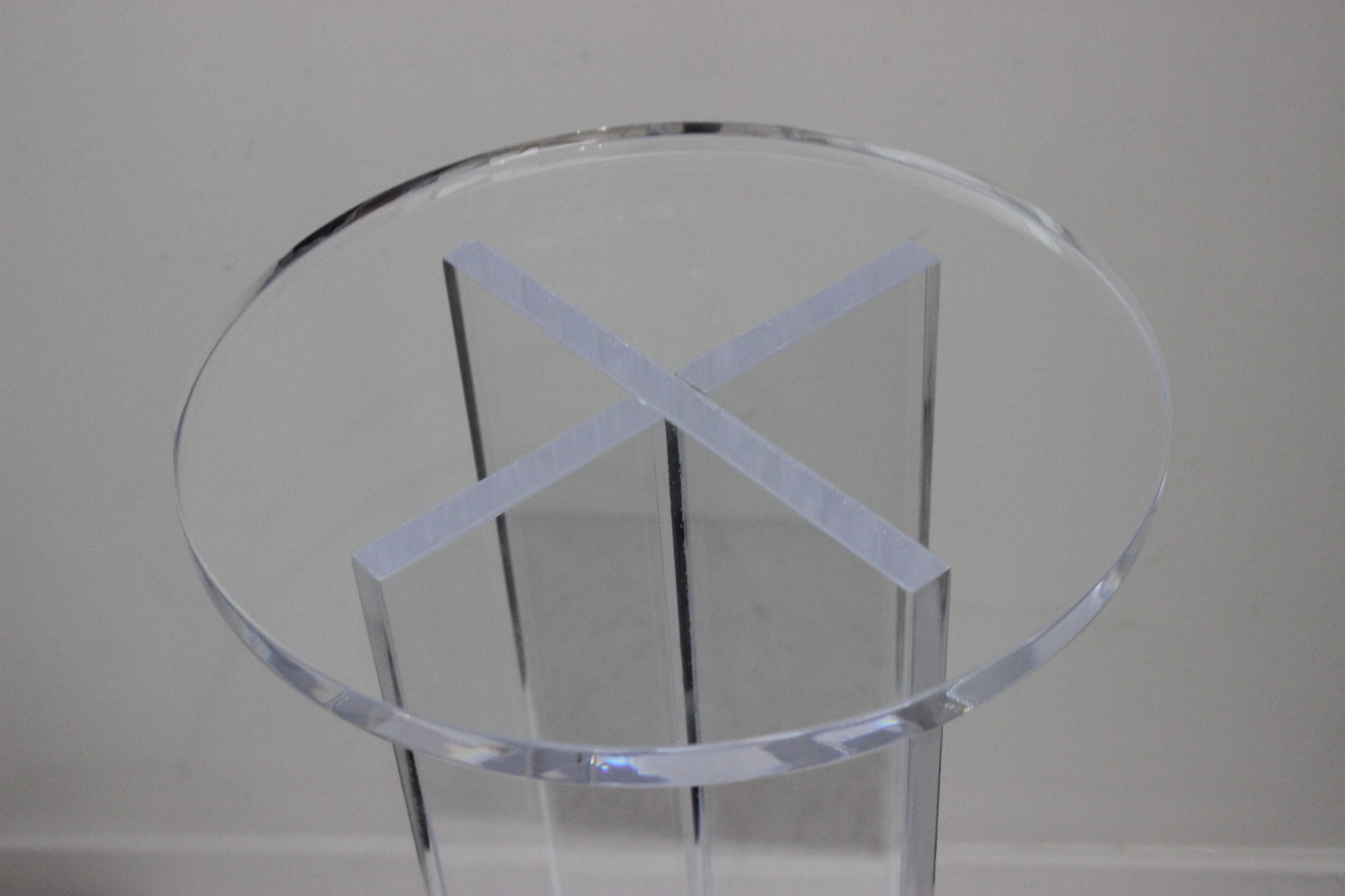 Lucite Pedestal by Iconic Snob Galeries For Sale 6
