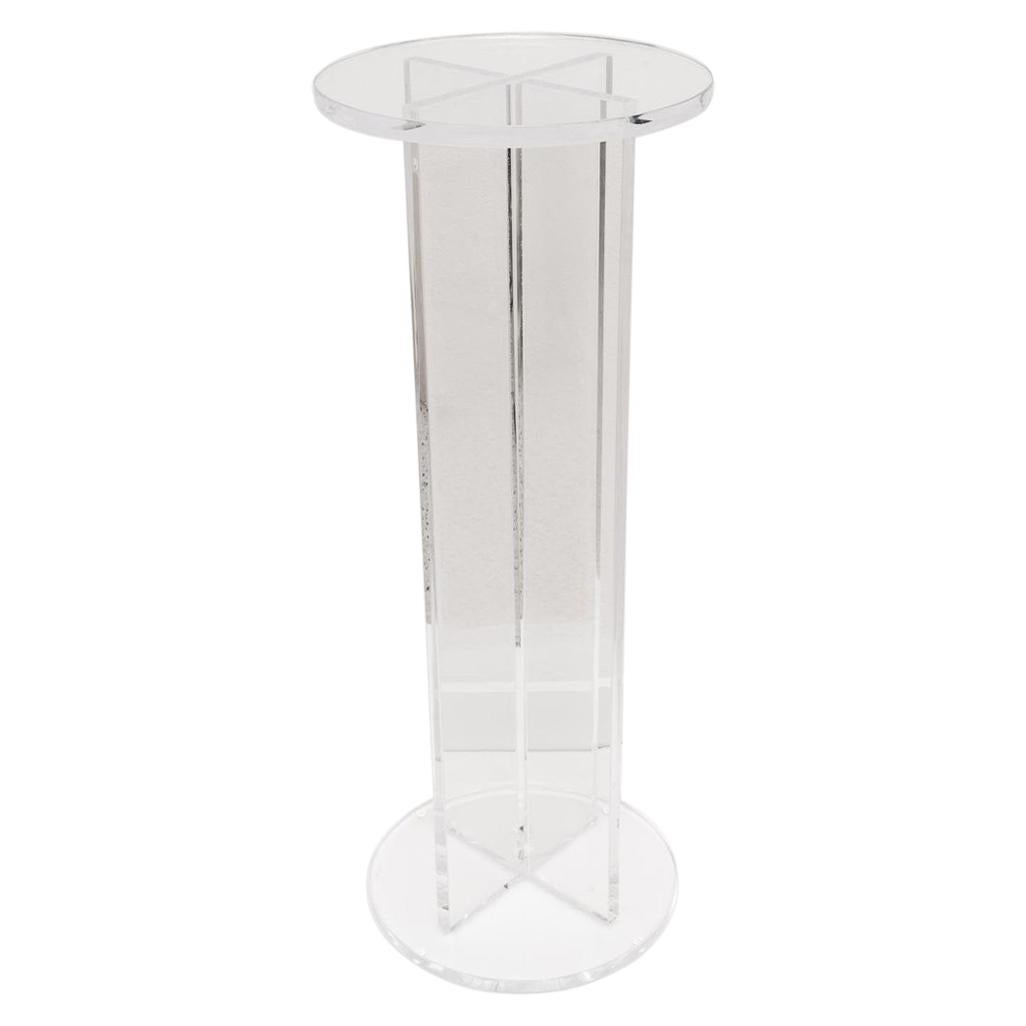 Lucite Pedestal by Iconic Snob Galeries For Sale
