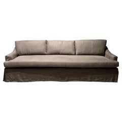 Our Signature Deb Lounging Sofa finished with Linen Loose Cover