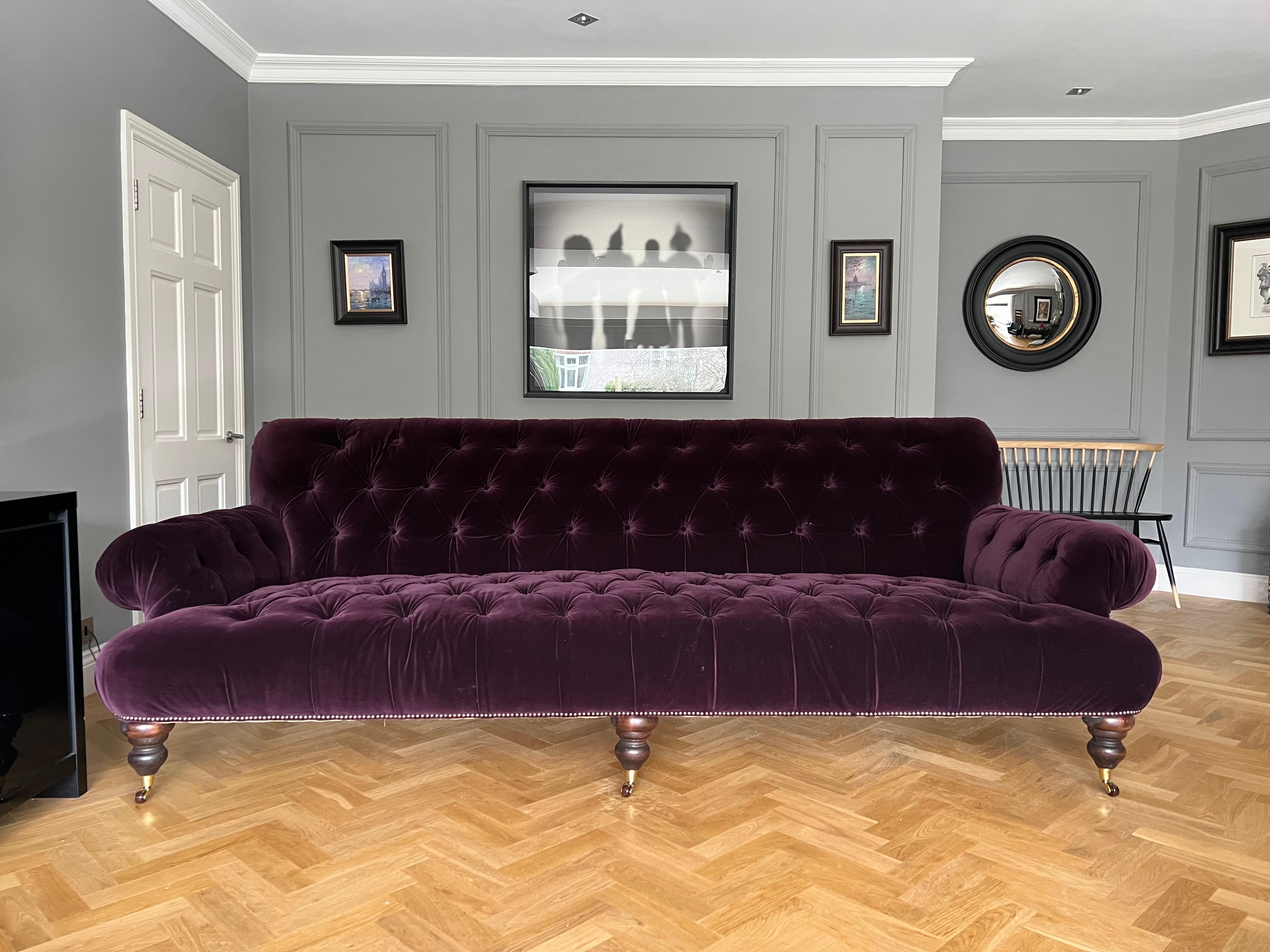 Chesterfield Our Signature Robinson Fully Buttoned Tufted Sofa For Sale