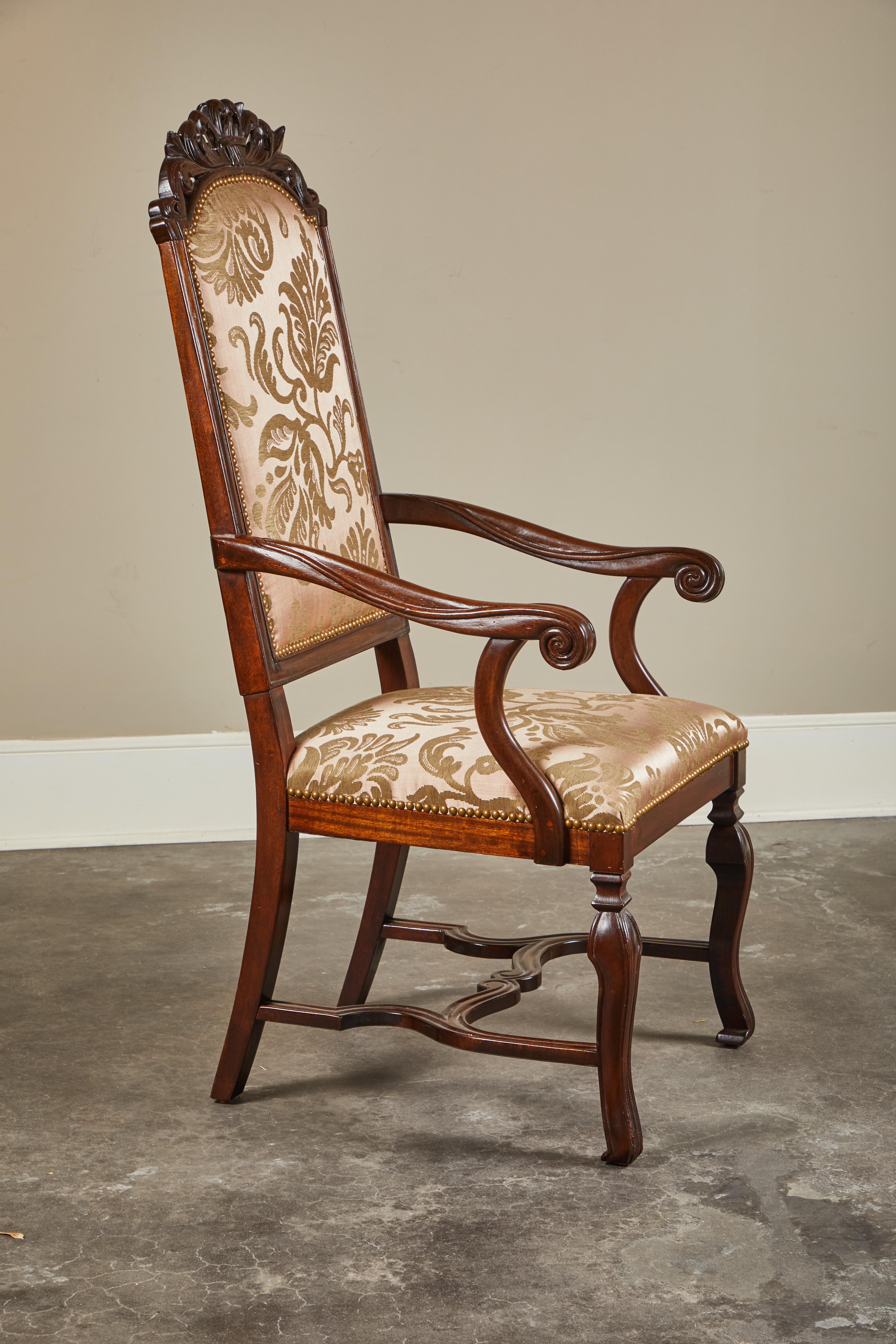 Peruvian Our Therese Armchair w/Crown, Susanne Hollis Collection For Sale
