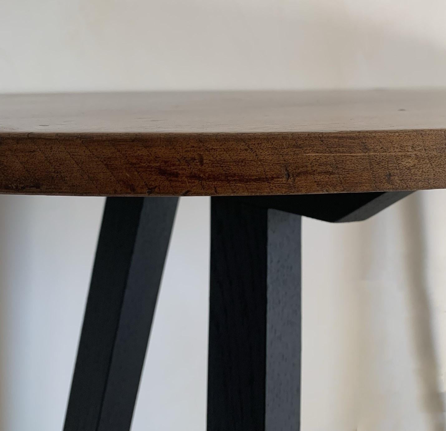 Walnut Our Zar Demi Lune Table For Sale