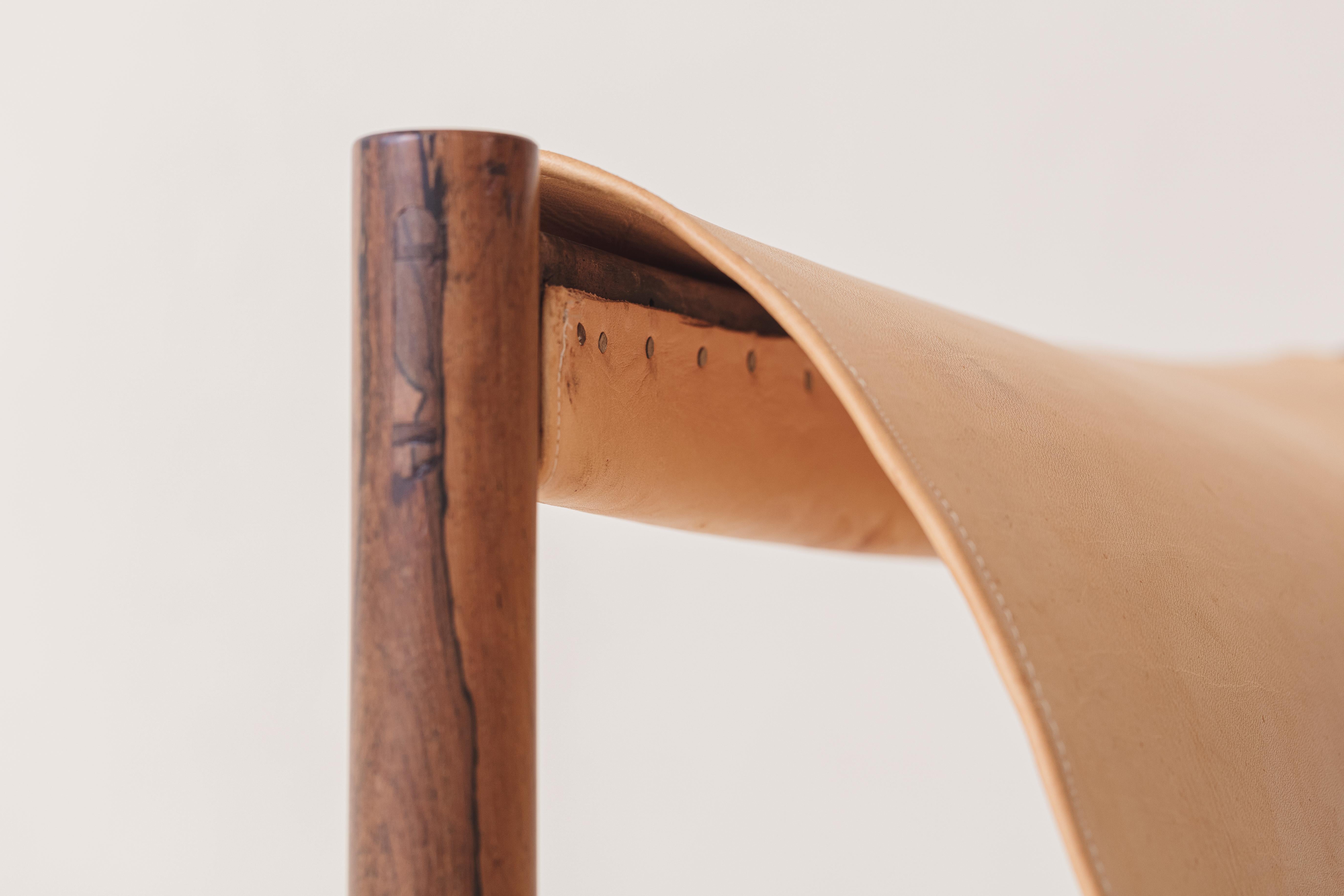 Ouro Preto Armchair by Jorge Zalszupin, Rosewood and Leather, L'atelier, 1960s  For Sale 3