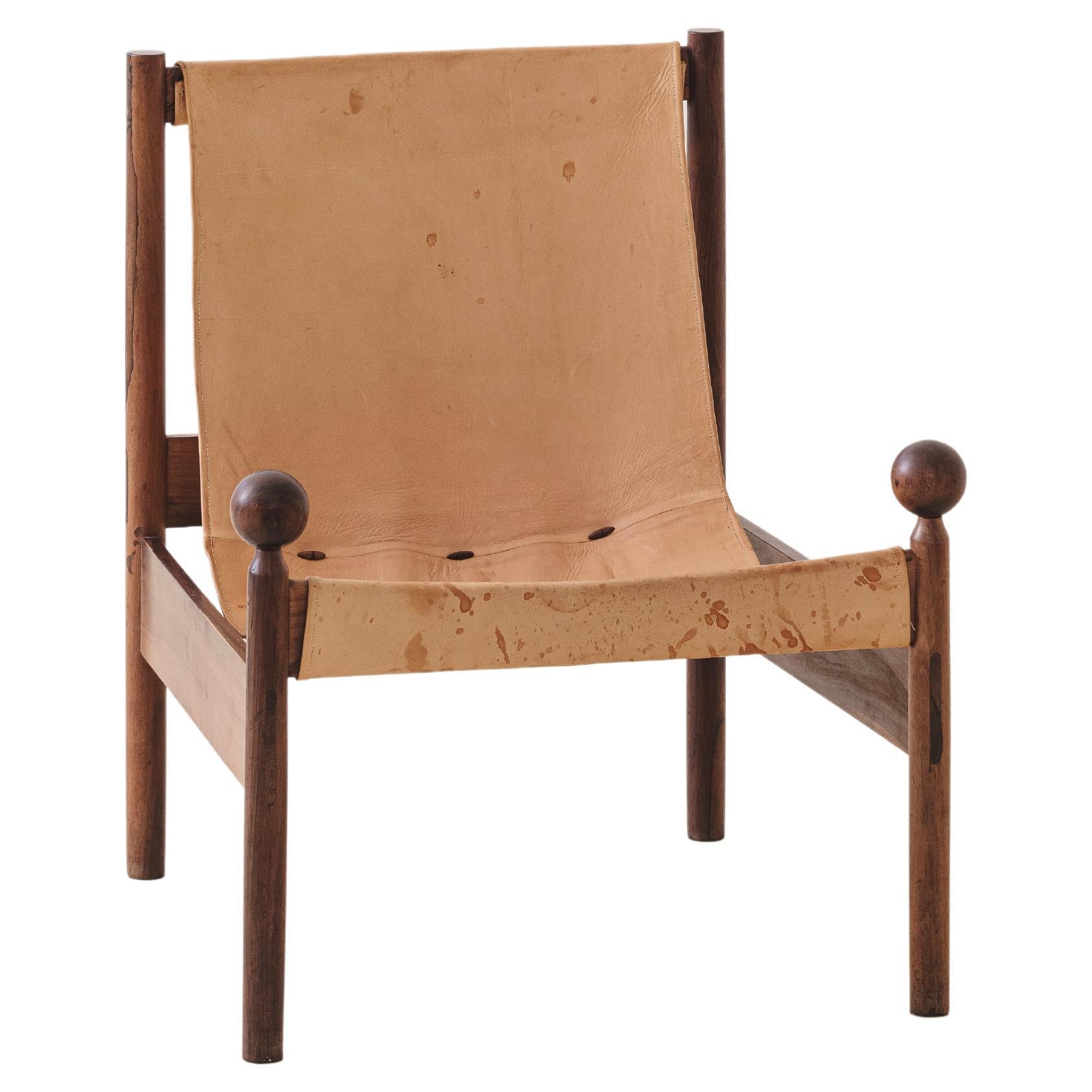 Ouro Preto Armchair by Jorge Zalszupin, Rosewood and Leather, L'atelier, 1960s  For Sale