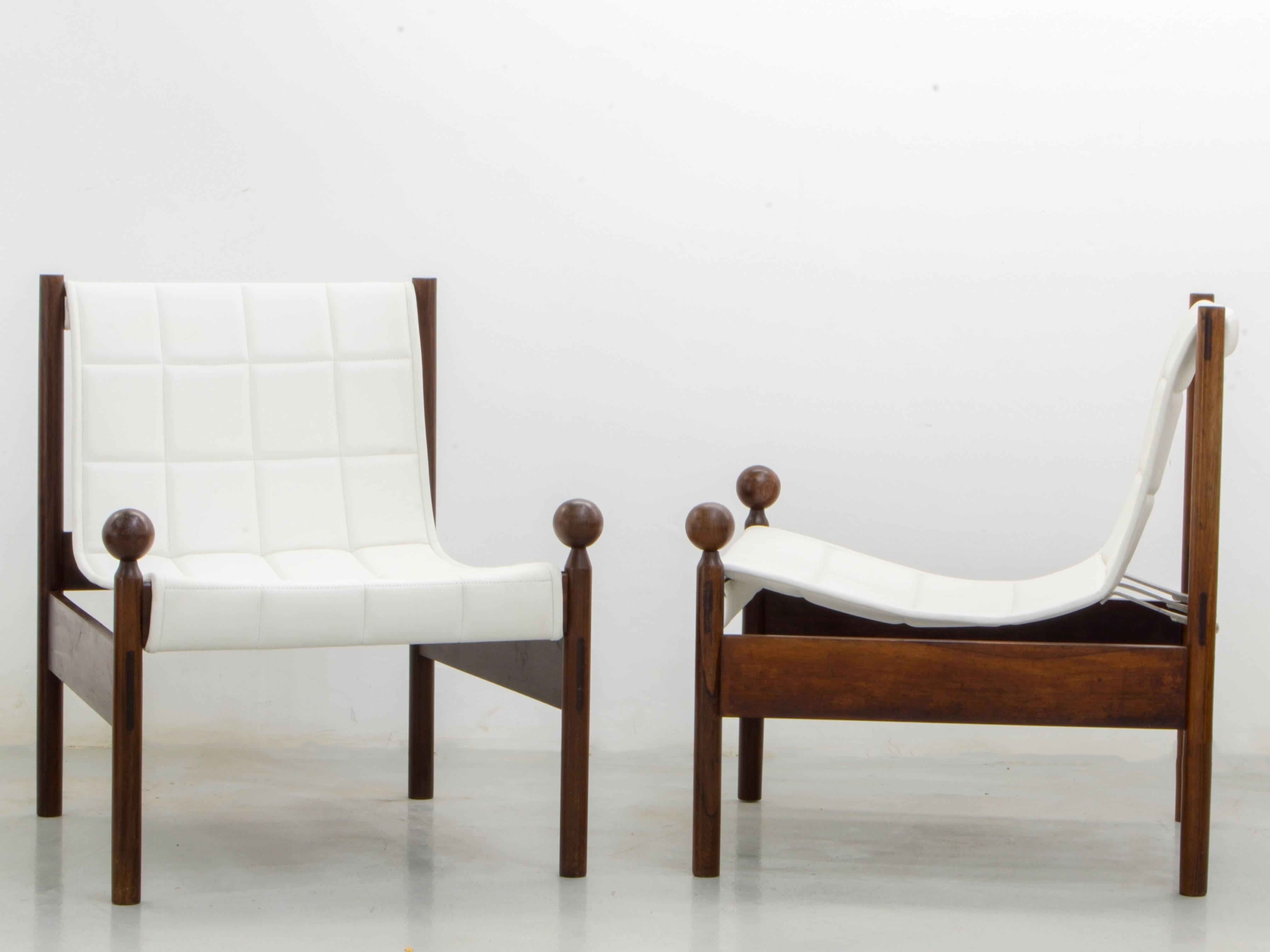 Ouro Preto Lounge Chairs, Jorge Zalszupin, Brazilian Midcentury In Good Condition In Sao Paulo, SP