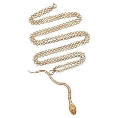 Ouroboros 18kt Gold Snake Charm