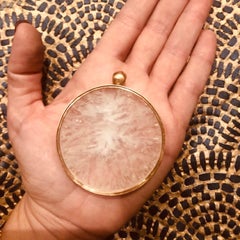 OUROBOROS Agate and 18 Karat Gold Chain Pendant Necklace