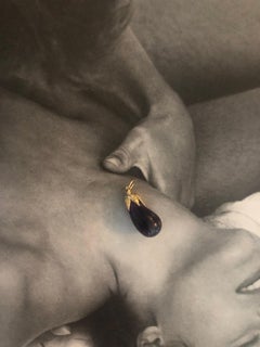 Ouroboros Amethyst and 18 Karat Gold Aubergine Pendant Necklace