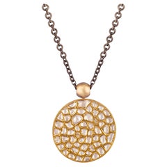 Ouroboros Diamond 24kt Gold Kundan Pendant