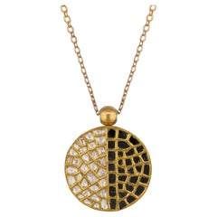 Ouroboros Diamond 24kt Gold Kundan Pendant