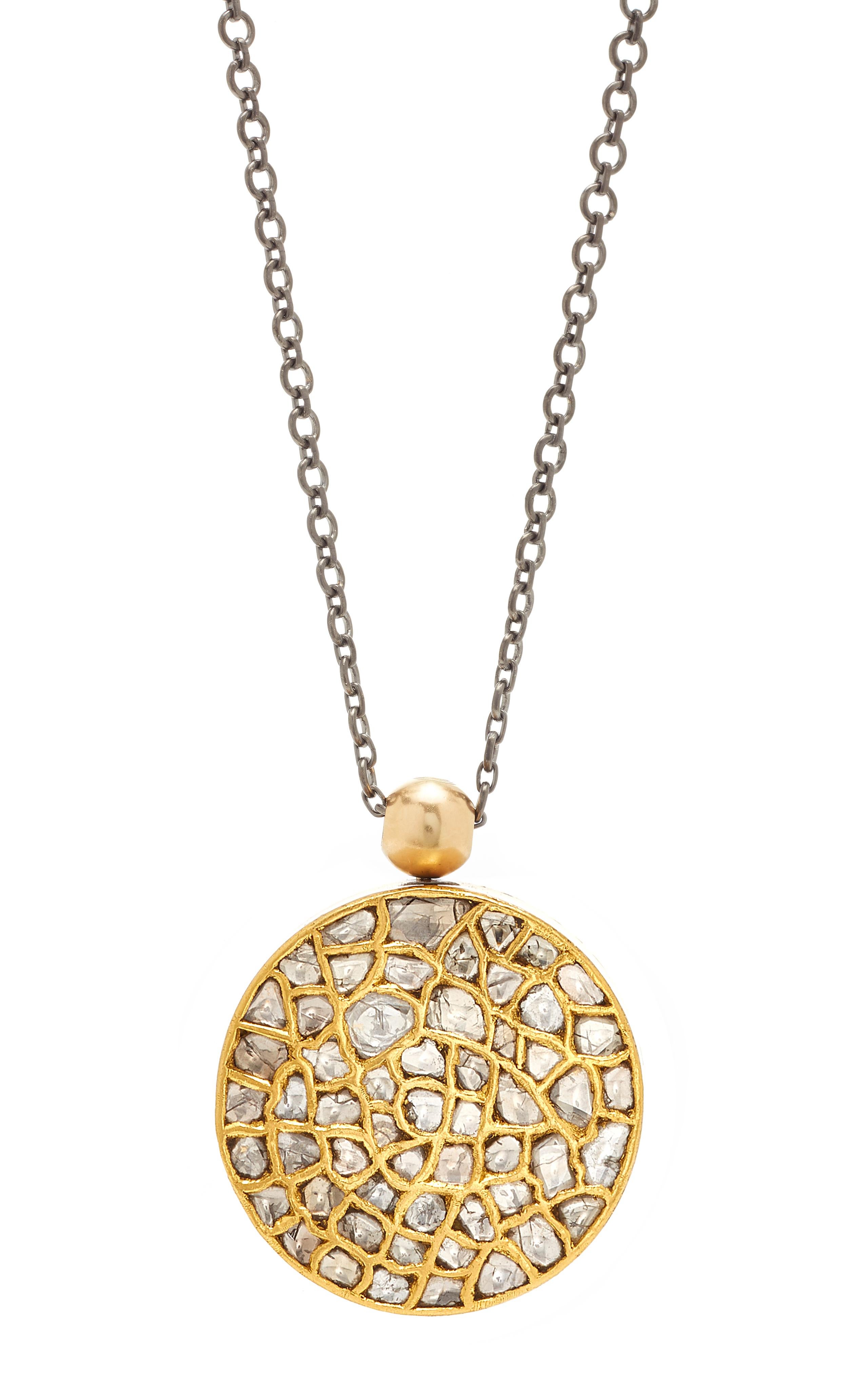 OUROBOROS Halskette aus 18 Karat Gold mit Diamant- und Onyx-Anhänger im Angebot 14