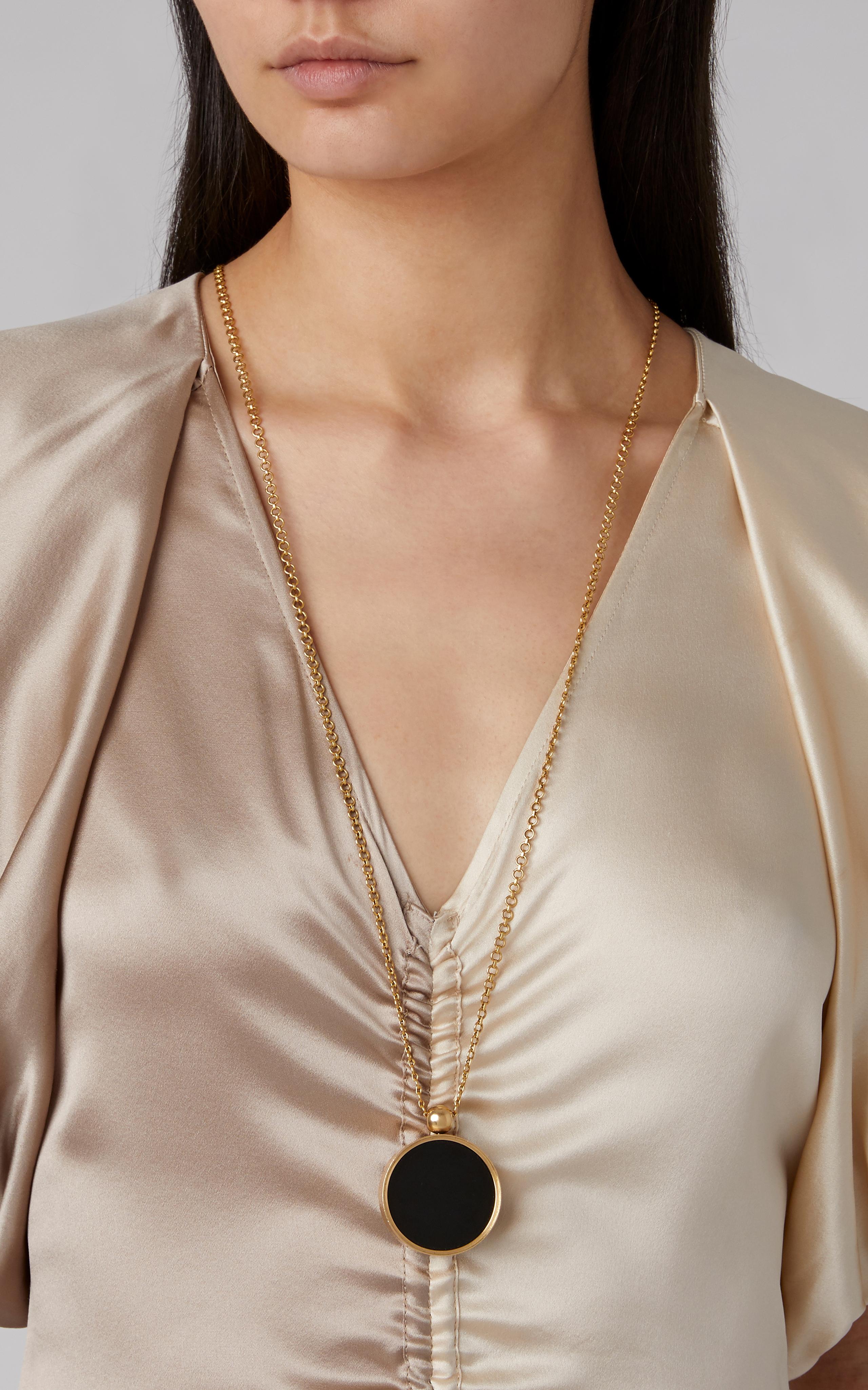 OUROBOROS Halskette aus 18 Karat Gold mit Diamant- und Onyx-Anhänger (Kunsthandwerker*in) im Angebot