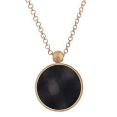 OUROBOROS Mother of Pearl 18 Karat Gold Chain Pendant Necklace