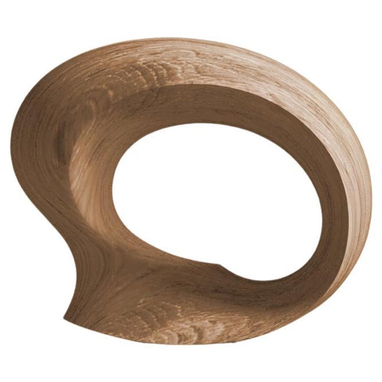 Ouroboros Oak Stool by Luca Gruber