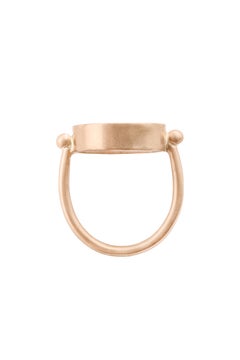 Ouroboros Rainbow Moonstone Ring set in Gold