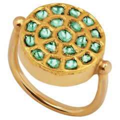OUROBOROS 'Sunrise, ' Emerald Gold Ring