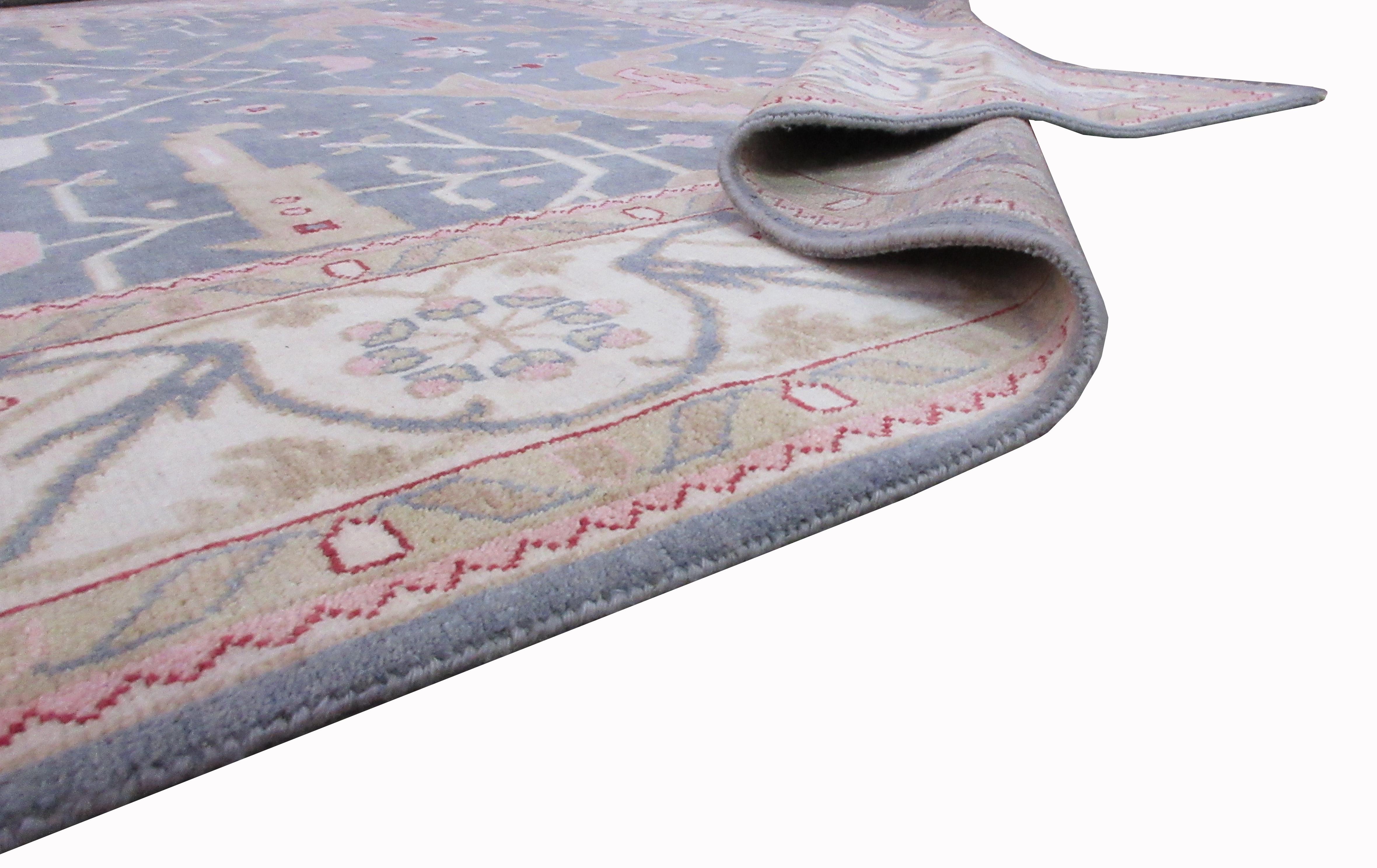 Contemporary Oushak Area Rug For Sale