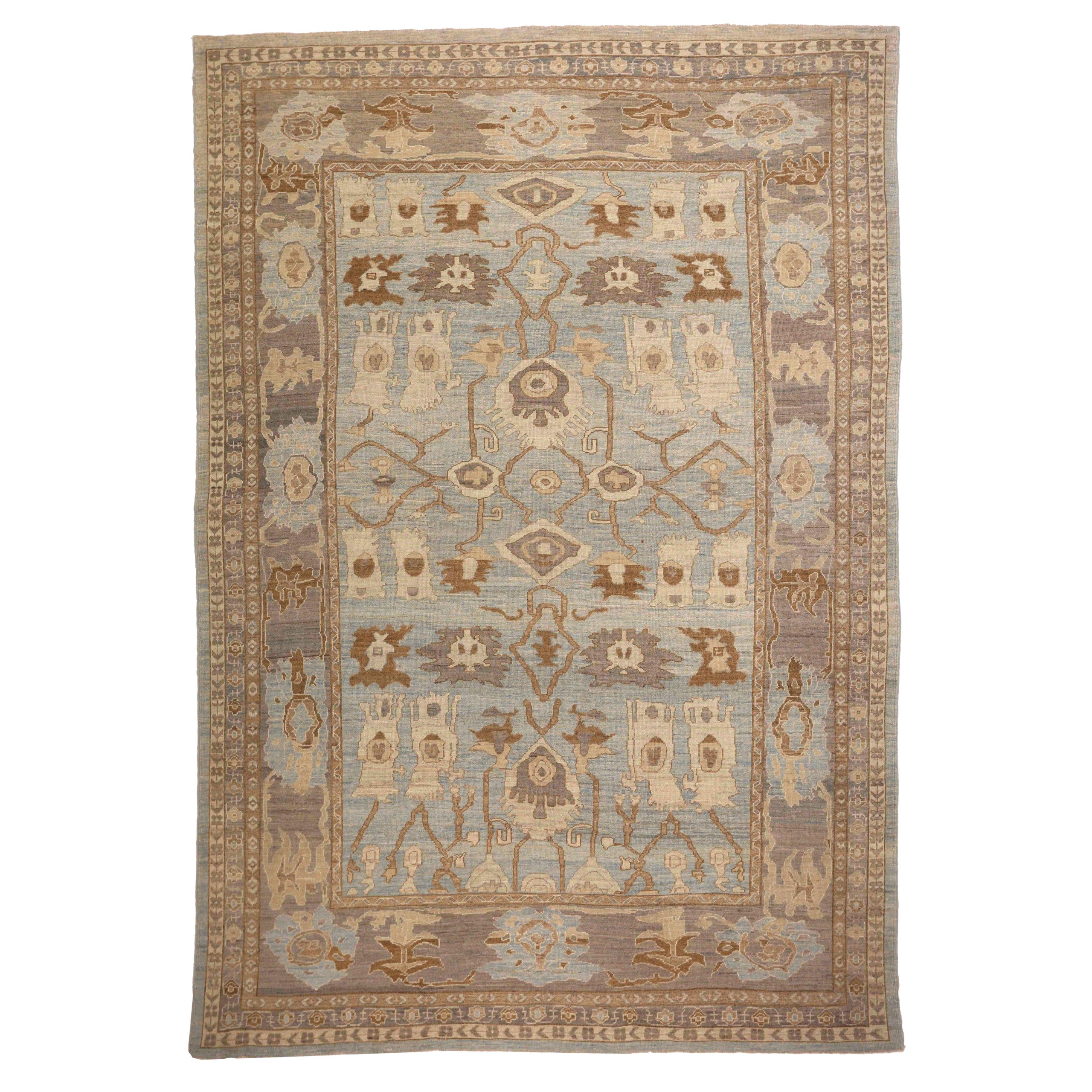 Oushak Area Rugs Circa 1990 - 53580