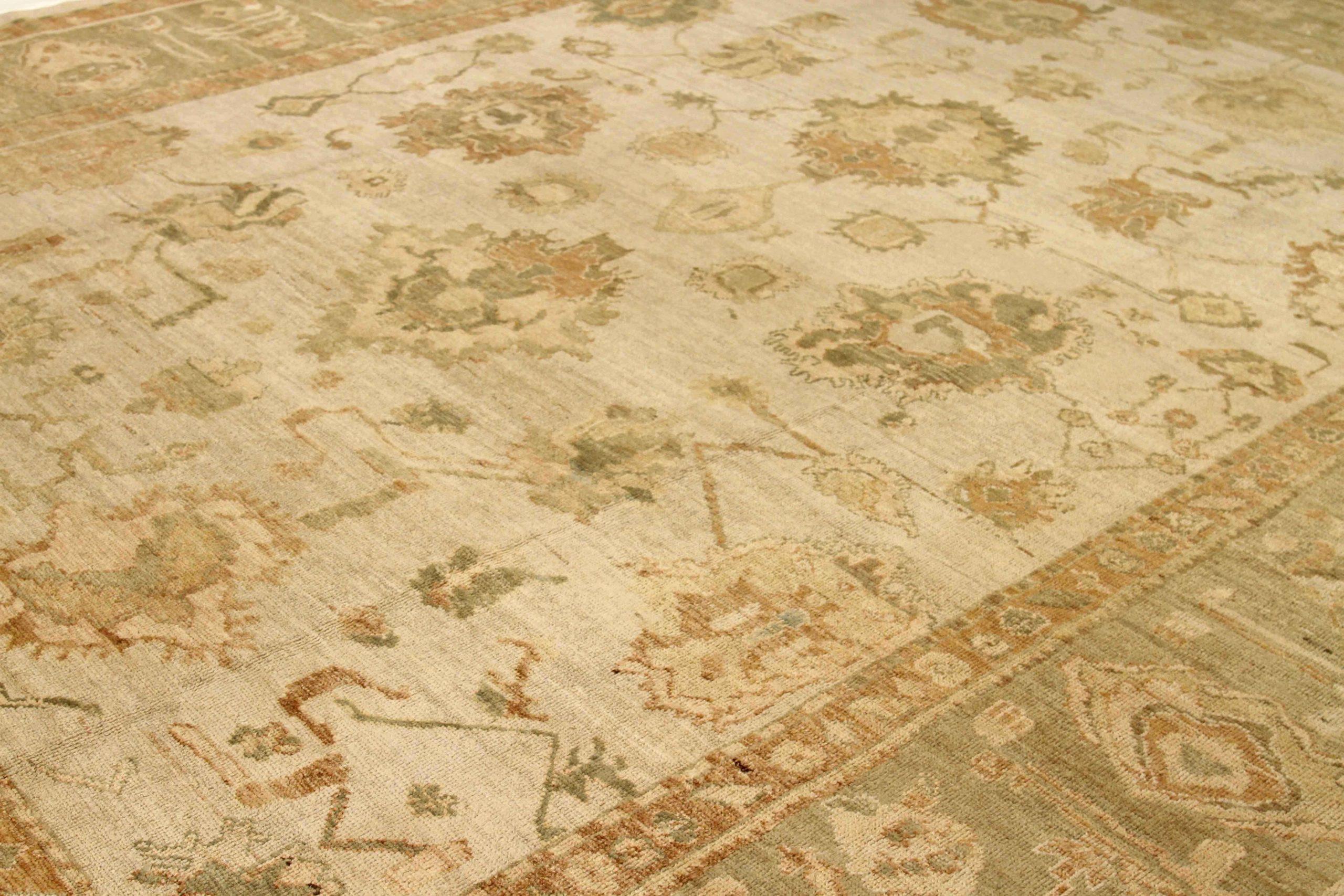 Alfombras Oushak Circa 1990 - 53278 en Excelente estado para la venta en Dallas, TX