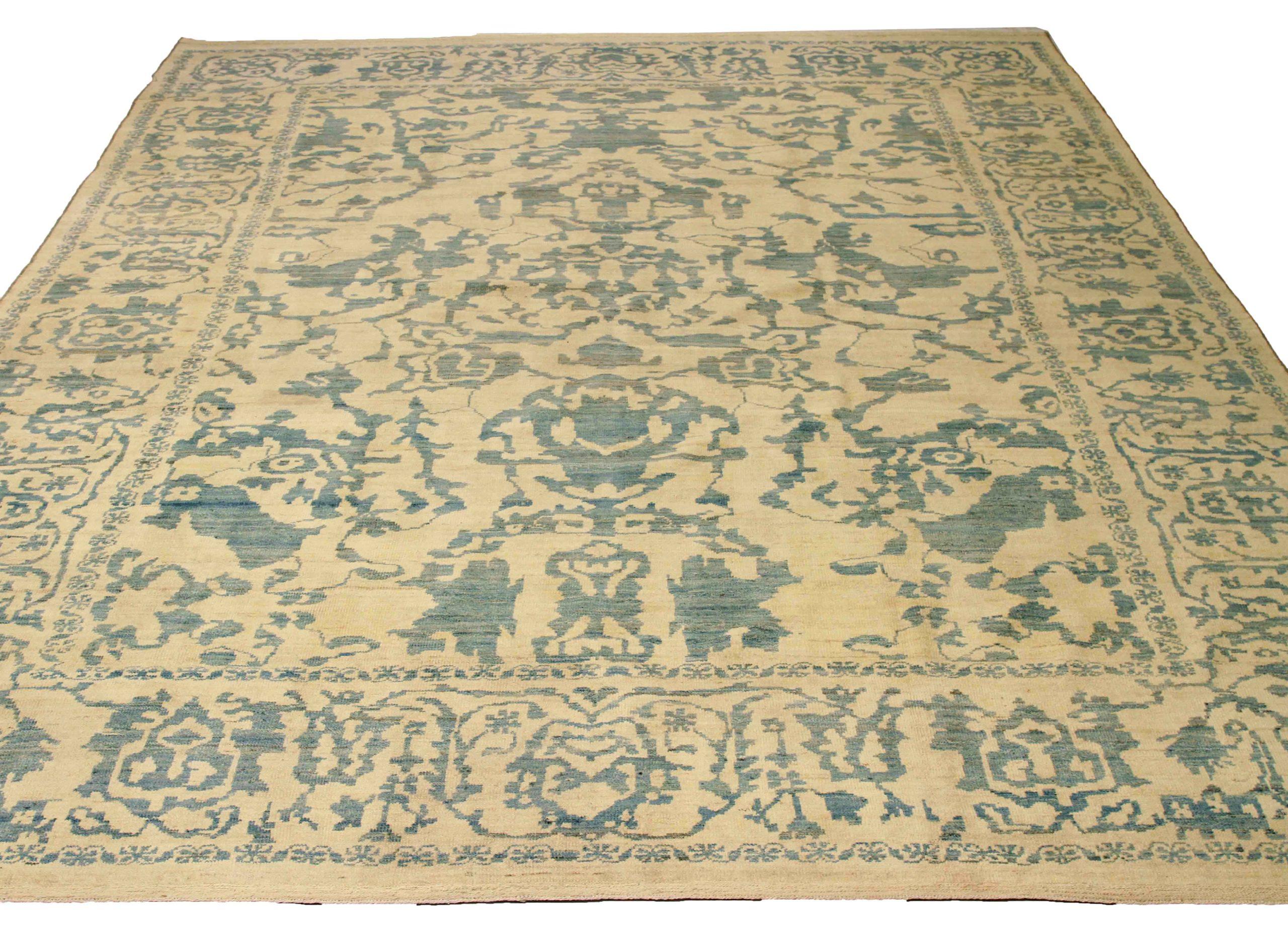 Discover the elegance of this unique Oushak featuring Area Rugs. Designed with meticulous attention to detail, this exclusive design is perfect for enhancing your space.