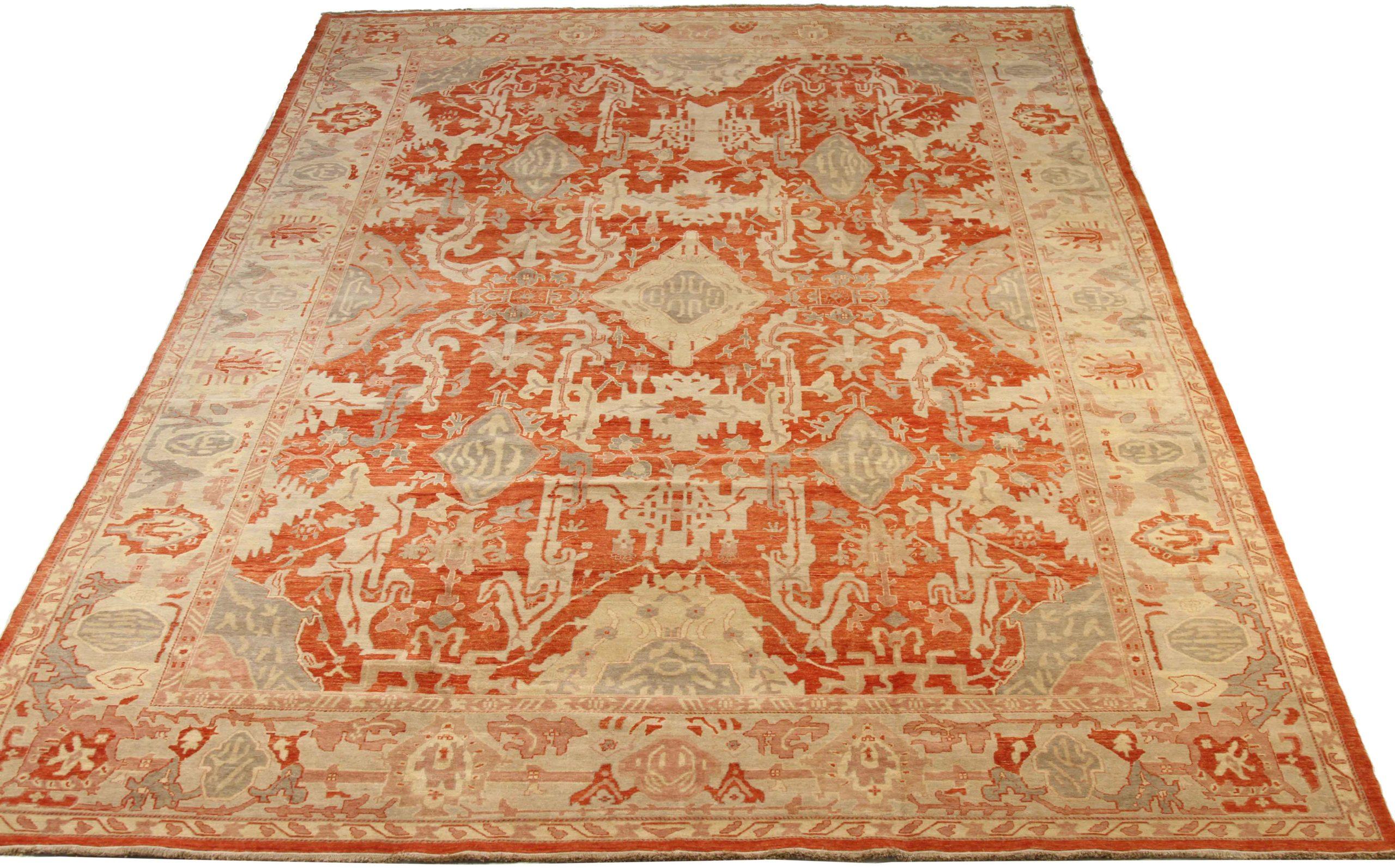 Discover the elegance of this unique Oushak featuring Area Rugs. Designed with meticulous attention to detail, this exclusive design is perfect for enhancing your space.