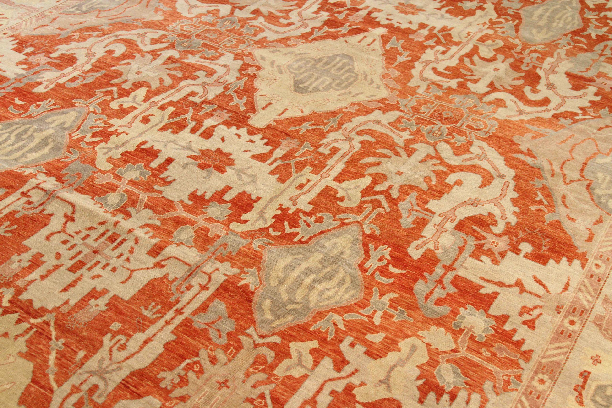 Oushak Area Rugs - 68119 In Excellent Condition For Sale In Dallas, TX