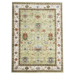 Oushak Art & Craft Hand-Knotted Rug