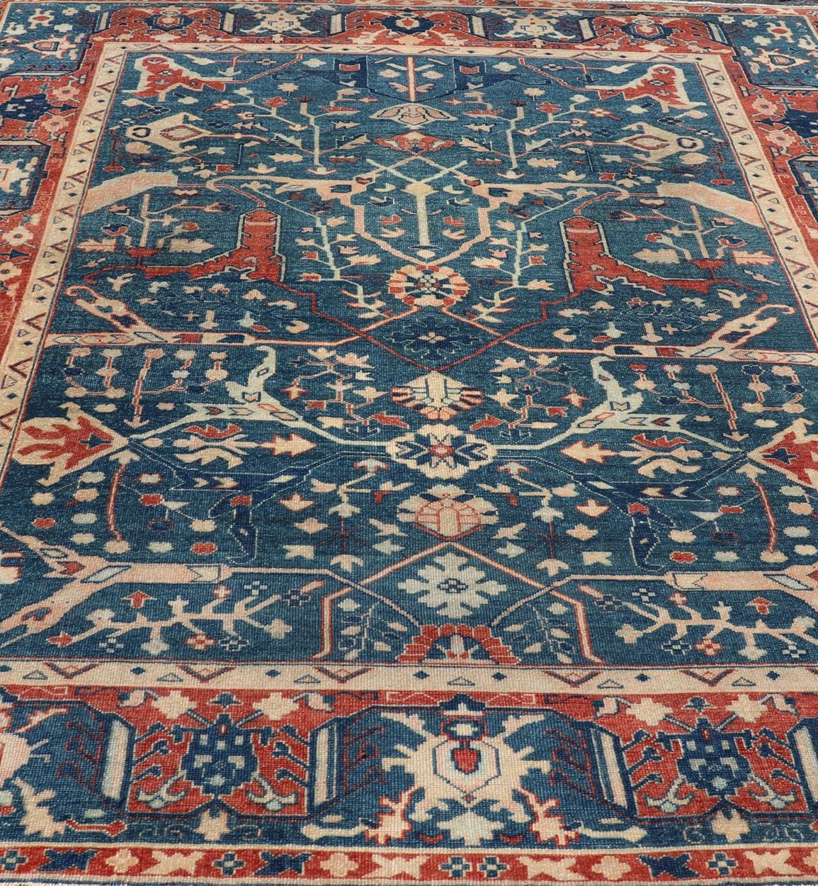 Keivan Woven Arts Fine Turkish Rug with Garus Design   9'1 x 11'8 For Sale 3