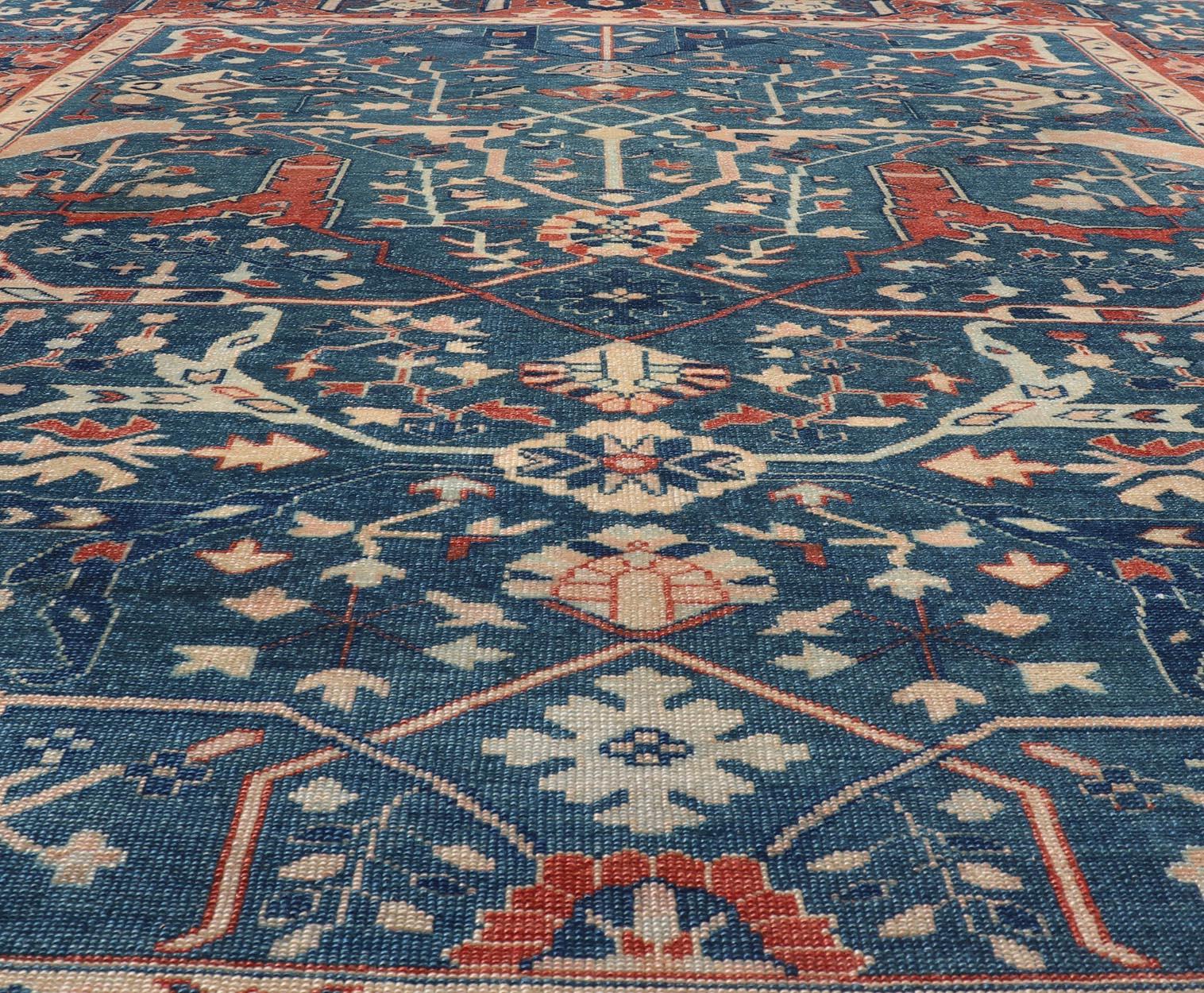 Keivan Woven Arts Fine Turkish Rug with Garus Design   9'1 x 11'8 For Sale 4