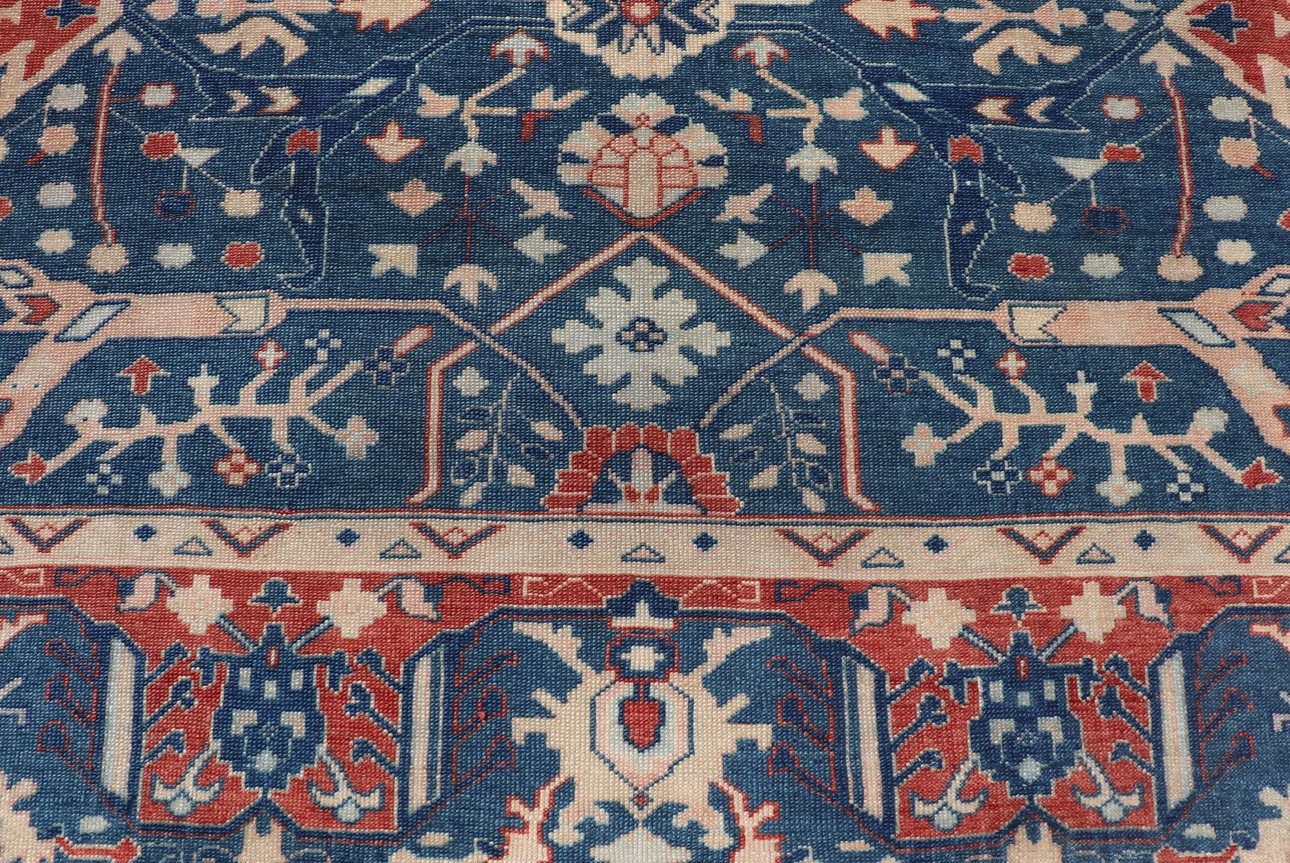 Keivan Woven Arts Fine Turkish Rug with Garus Design   9'1 x 11'8 For Sale 6