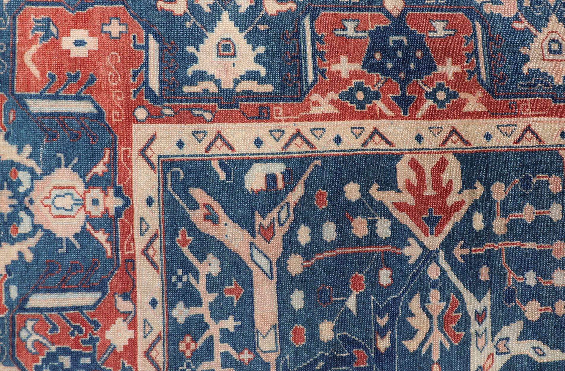 Keivan Woven Arts Fine Turkish Rug with Garus Design

Measures: 9'1 x 11'8 

This finely woven Turkish rug By Keivan Woven Arts displays an All Over Design inspired by Bidjar Garus design. Set on medium blue background, the design includes large