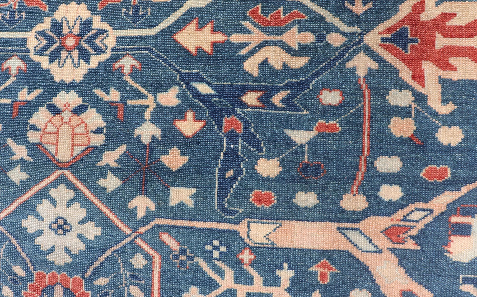 20th Century Keivan Woven Arts Fine Turkish Rug with Garus Design   9'1 x 11'8 For Sale