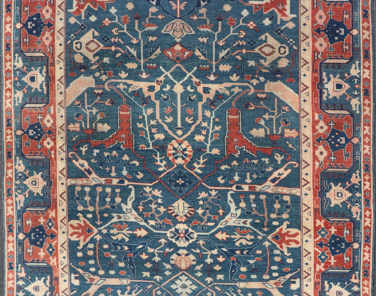 Keivan Woven Arts Fine Turkish Rug with Garus Design   9'1 x 11'8 For Sale 1