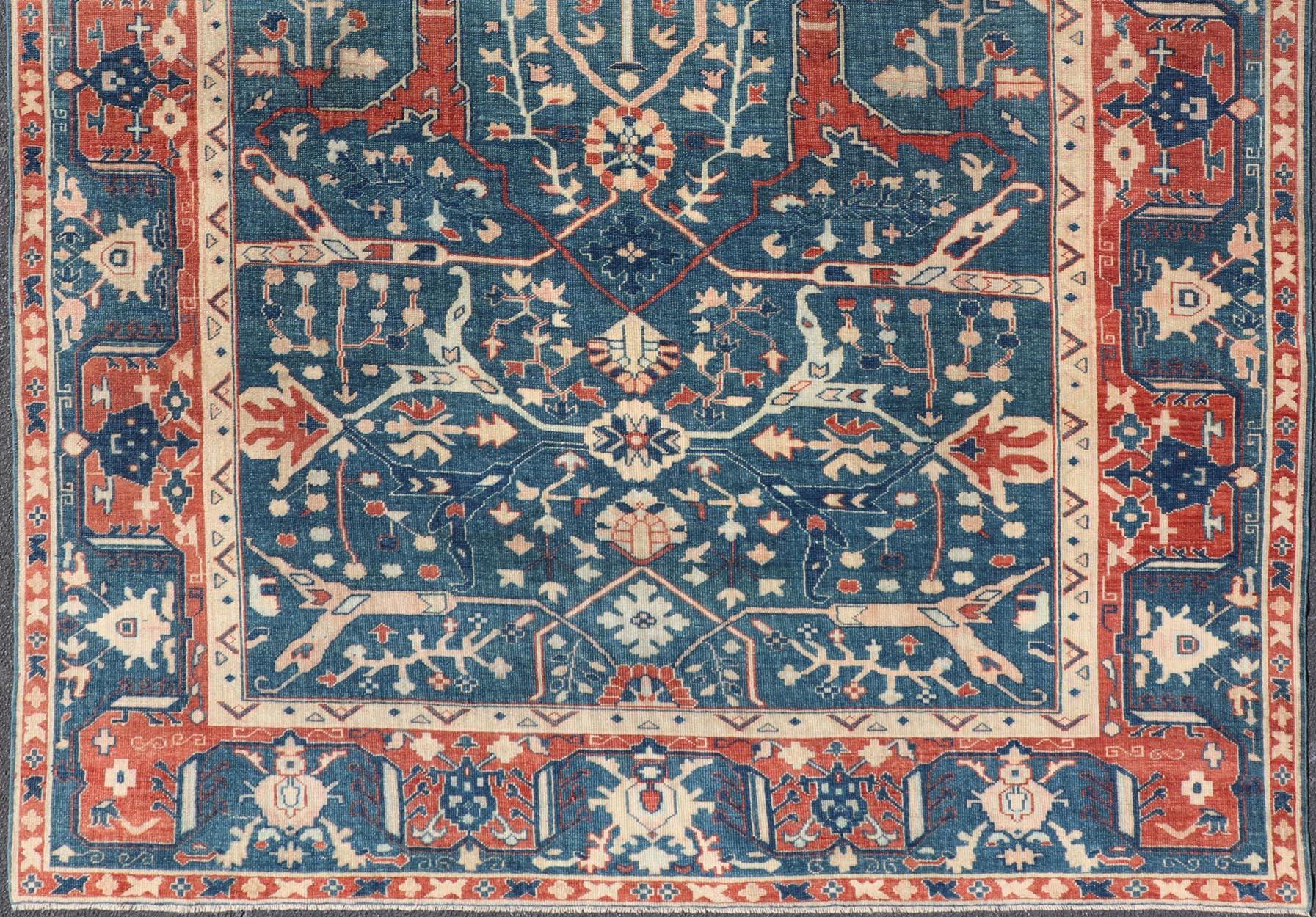 Keivan Woven Arts Fine Turkish Rug with Garus Design   9'1 x 11'8 For Sale 2
