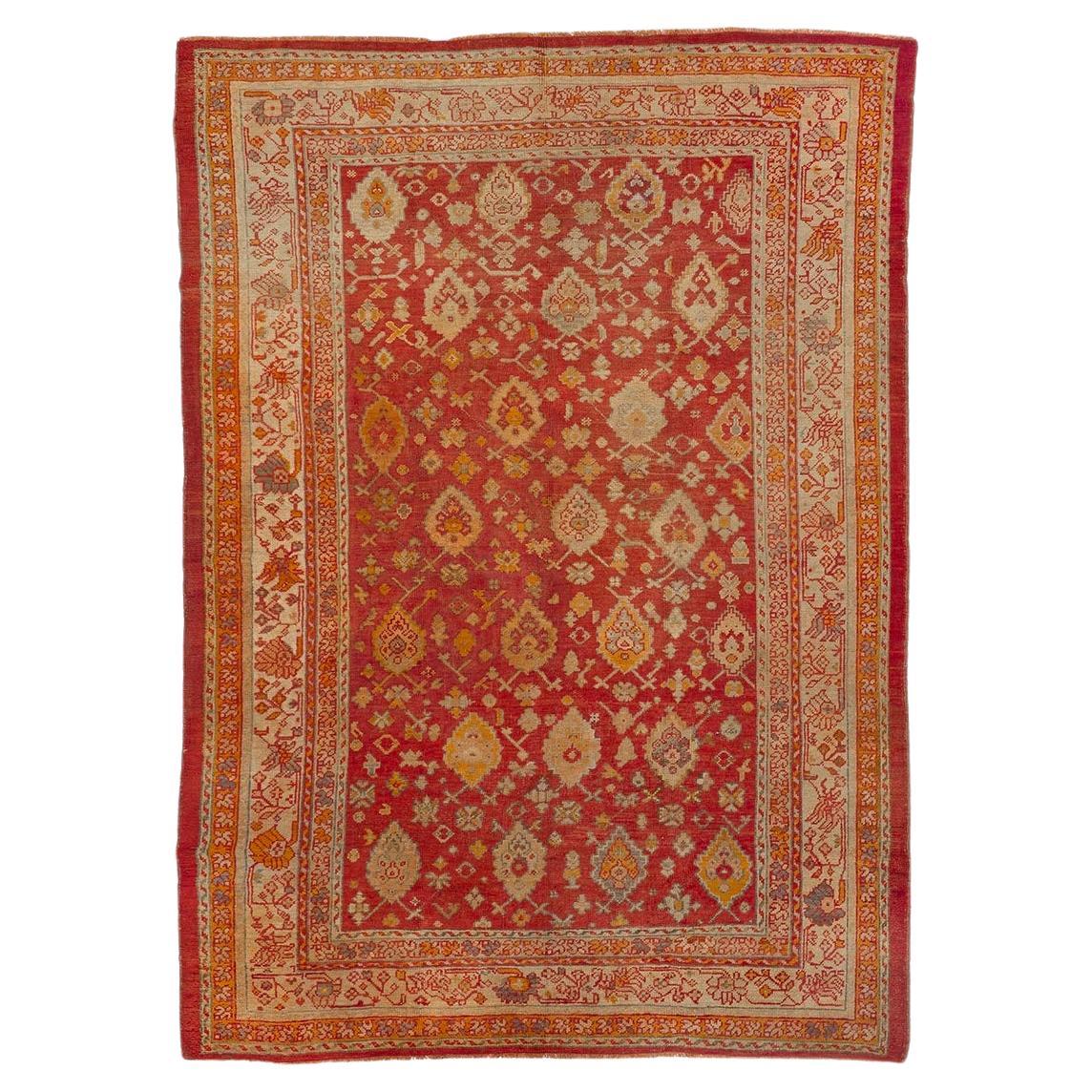 Tappeto Oushak (5218), fine XIX secolo
