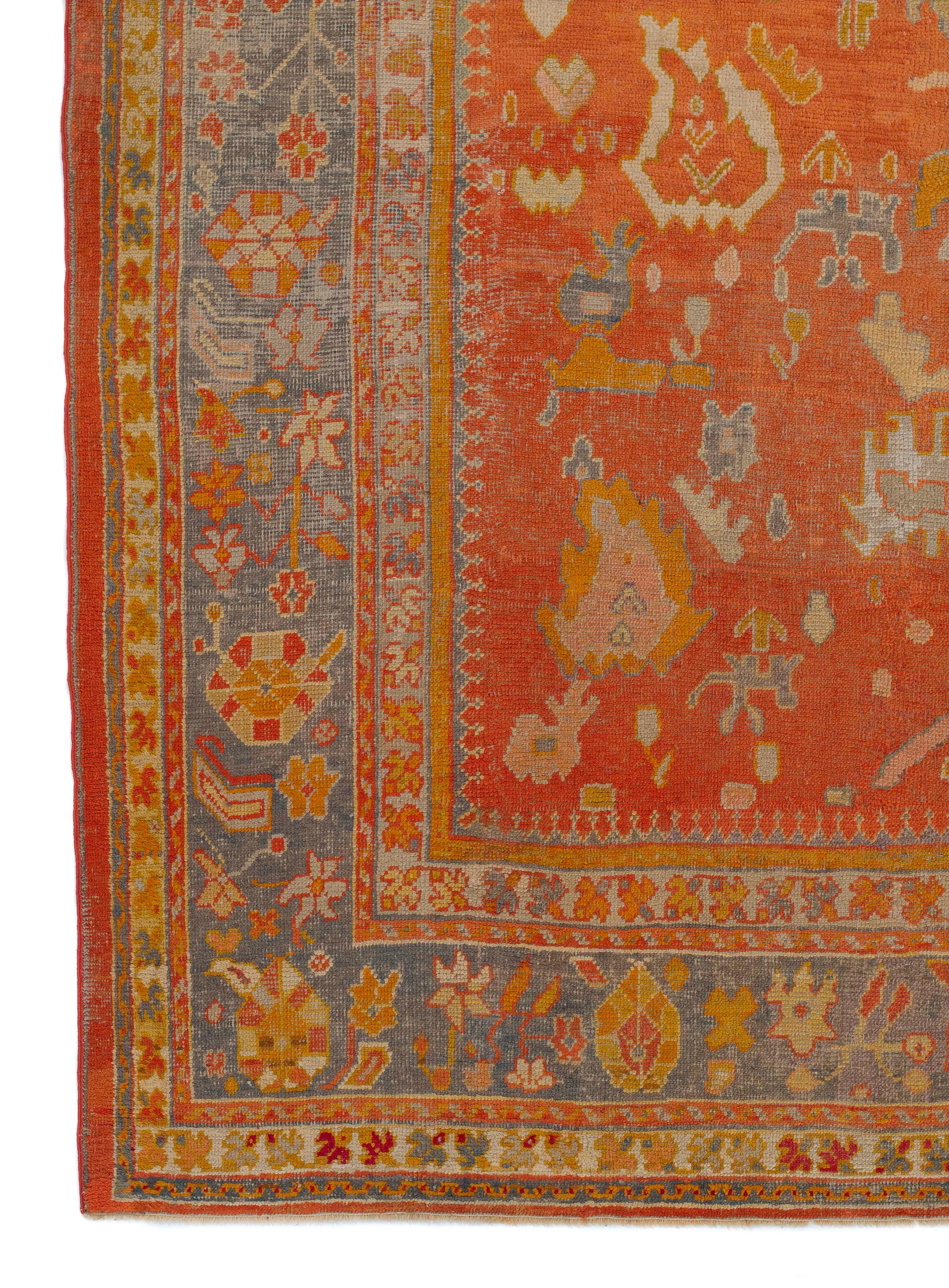 Tapis Oushak (5556), fin du XIXe siècle Bon état - En vente à London, GB