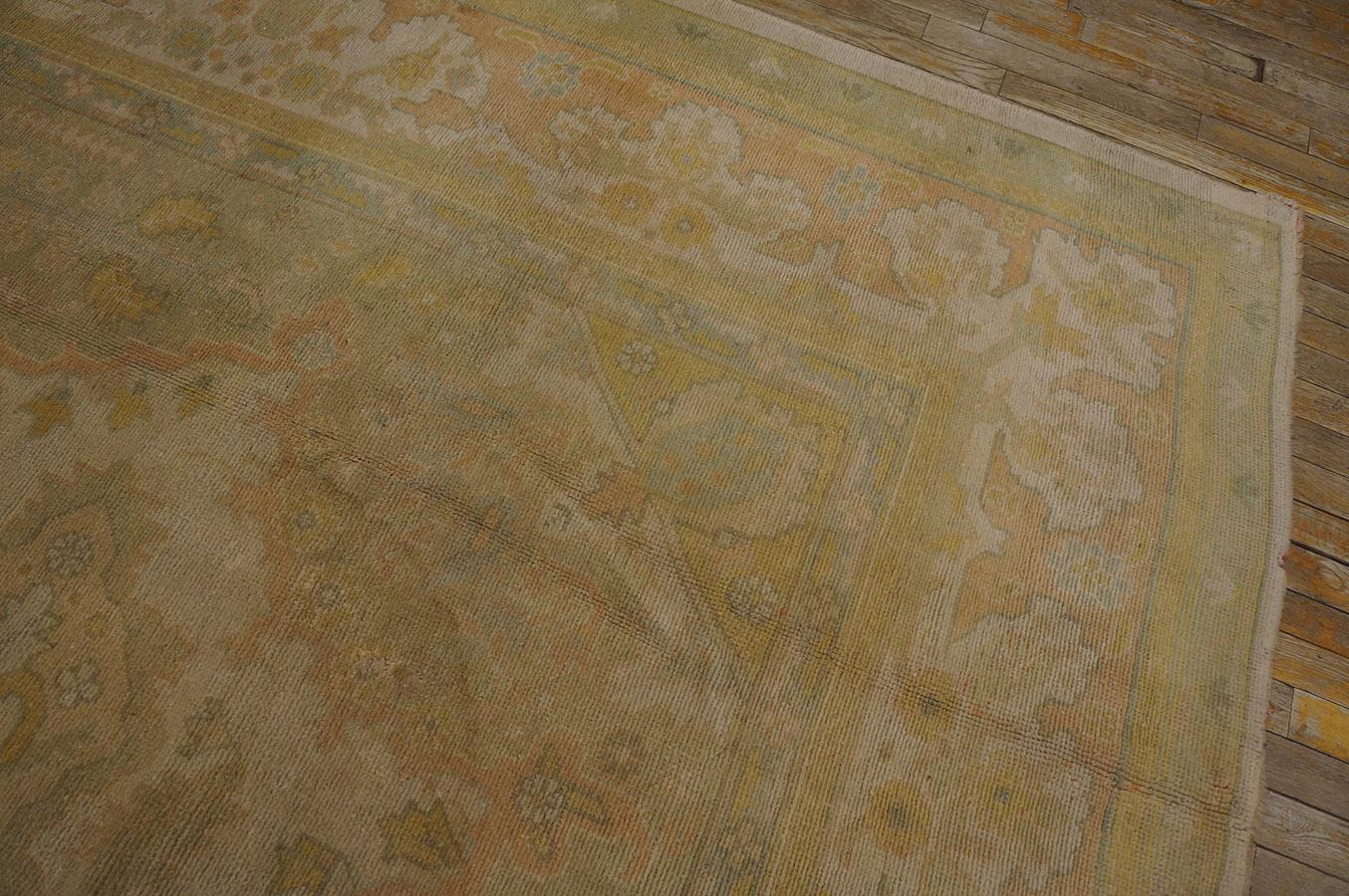 Tapis turc Oushak du début du 20ème siècle ( 9'10