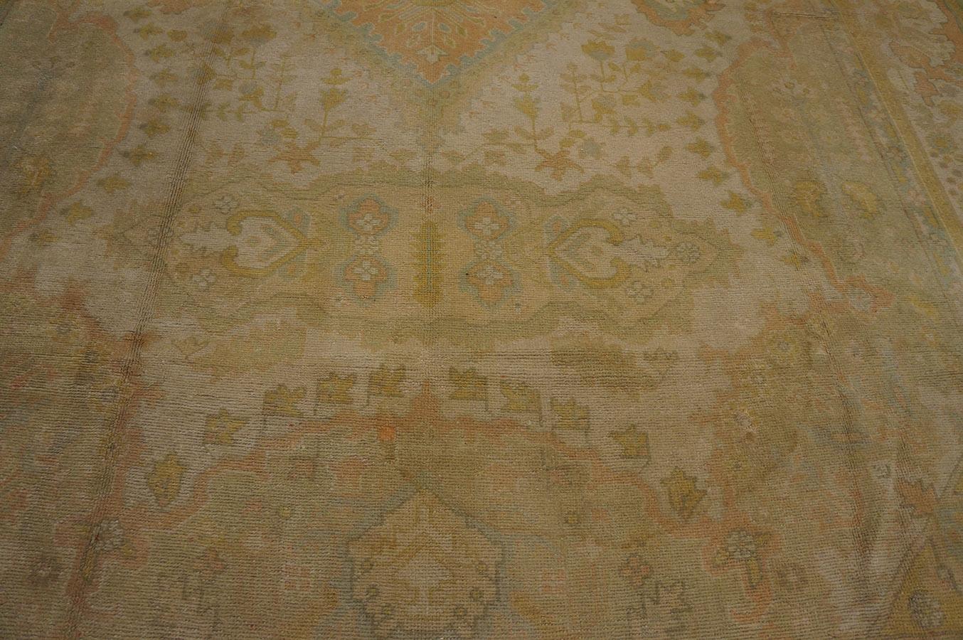 Tapis turc Oushak du début du 20ème siècle ( 9'10